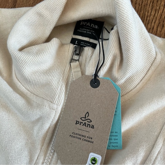 🆕 NWT Prana Cozy Up Pullover size large in Canvas Heather - Picture 6 of 15